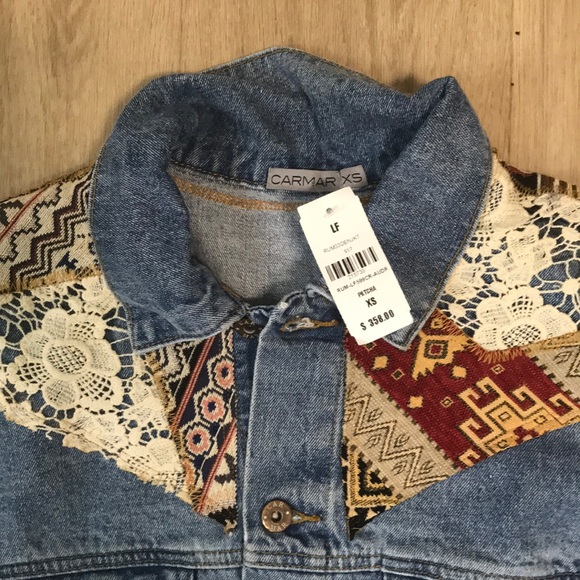 NWT 🎈LF Carmar cropped oversized denim coat - Picture 3 of 4